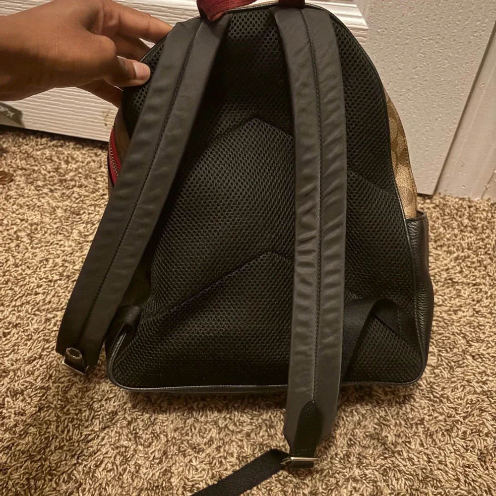 Coach Floral Print Signature Backpack - Picture 7 of 11